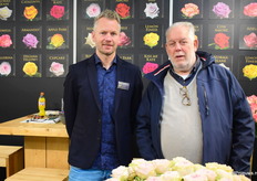 Paul van de Hulst van Van der Hulst Rozenkwekerij  met Dick van der Meij.